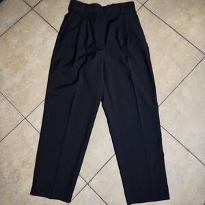H&M NWT Black High Waisted Pleated Dress Pants Size 6